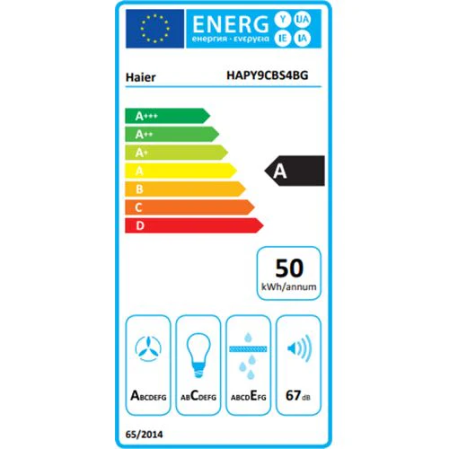 Exaustor Integrado Haier HAPY9CBS4BG | 89,5x31 cm | 718 m³/h | 67 dB | A | Preto - Image 6