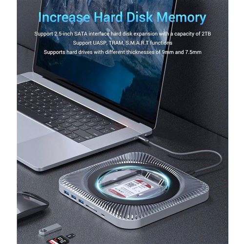 Adaptador ExpandPro USB-C 7 em 1 para Mac Mini - Image 4