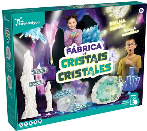 Fábrica de Cristais - Glow in th Dark - STEAM - Science4you