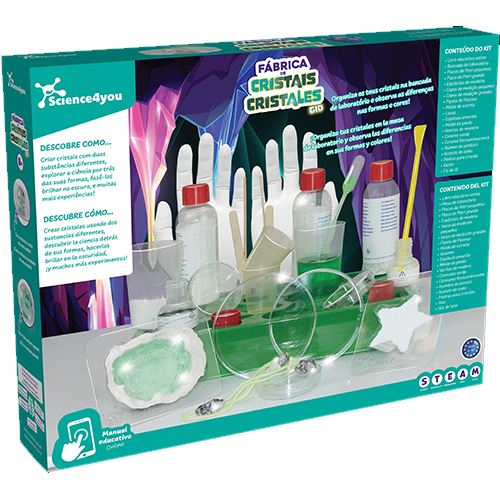 Fábrica de Cristais - Glow in th Dark - STEAM - Science4you - Image 2