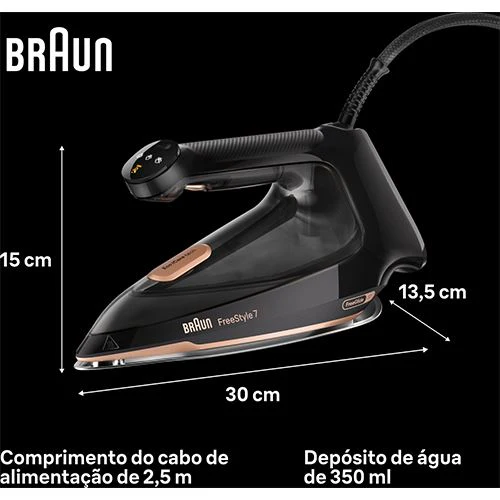 Ferro a Vapor Braun FI 7276 BK 2000W - Preto - Image 3