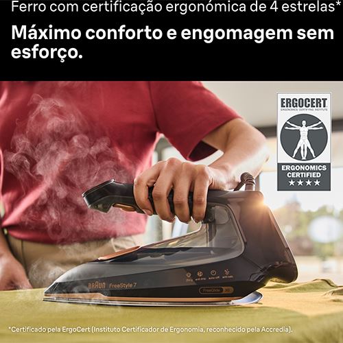 Ferro a Vapor Braun FI 7276 BK 2000W - Preto - Image 4