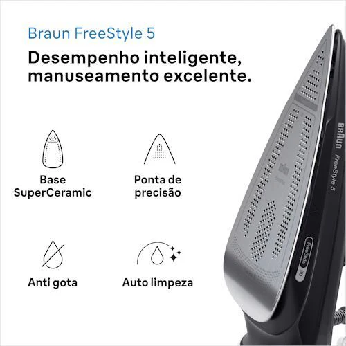 Ferro a Vapor Braun TexStyle 5 SI5088BK - Preto - Outlet - Grade A - Image 2