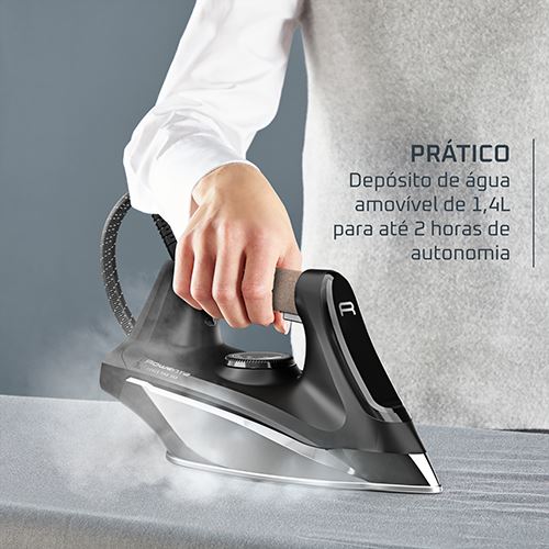 Ferro com Caldeira Rowenta Force Pro 350 VR7444F0 | 2400 W | 350 g/min | 6,3 bar | 1,4 L - Preto |  Azul - Image 5