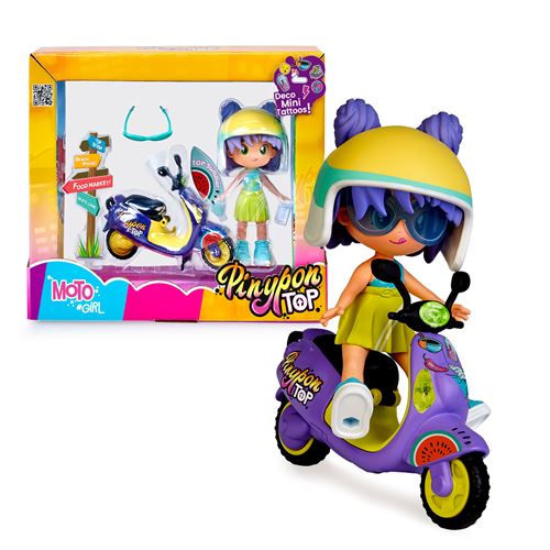 Figura Articulada Pinypon Top: Moto Girl - Famosa - Image 3