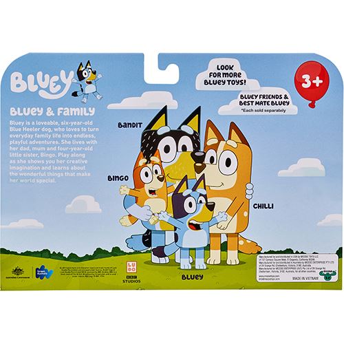 Figuras Bluey & Família - Pack de 4 - Moose Toys - Image 8