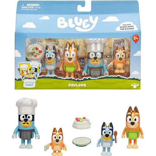 Figuras Bluey - Pack 4 Unidades - Let´s Play Chef - Moose Toys - Image 3