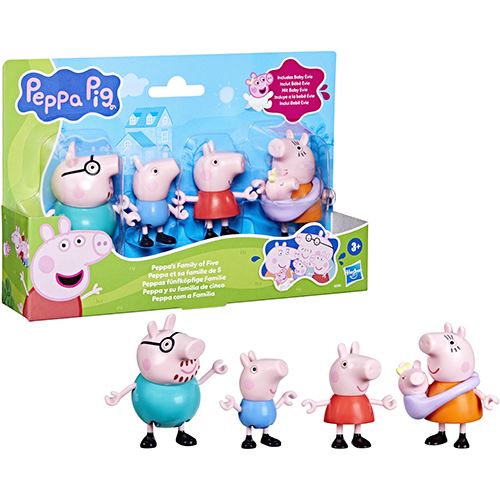 Figuras da Peppa Pig com Bebé Evie - Pack de 5 Unidades - Hasbro - Image 7