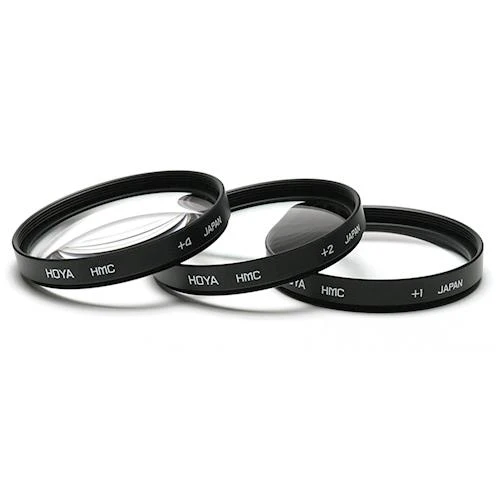 Filtros para Máquinas Fotográficas Hoya Close-Up +1/+2/+4 - 52mm - 3 Unidades