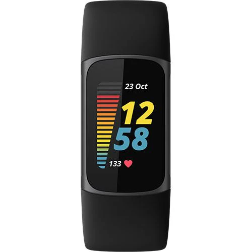 Pulseira de Atividade Fitbit Charge 5 - Preto / Aço Inoxidável Grafite - Image 2