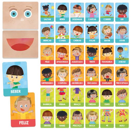 Flashcards Emoções e Ações Montessori - Headu - Image 2