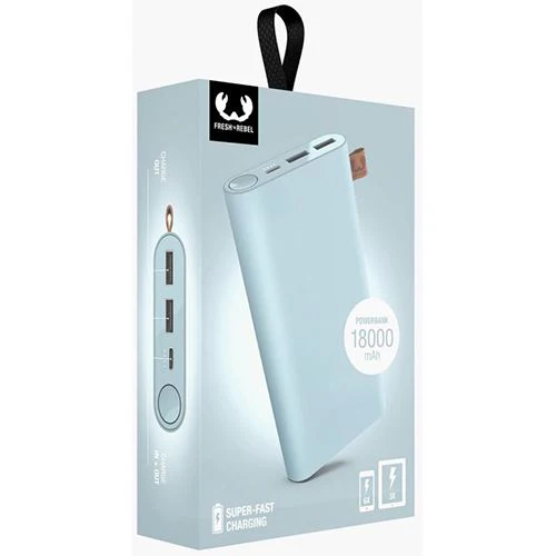 Power Bank Fresh 'n Rebel 18000 mAh USB-C - Dusky Blue - Image 3