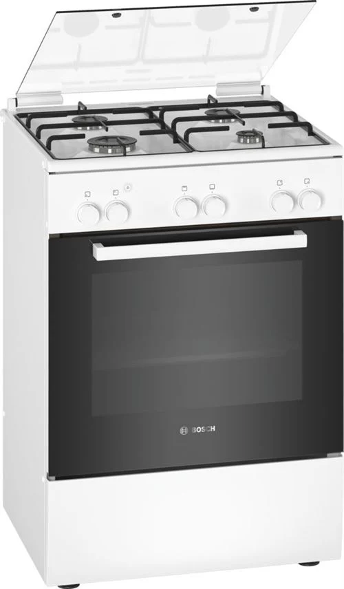 Fogão Bosch HGA030D20 | Gás Natural | 60x85x60 cm | 4 Zonas | A | Branco