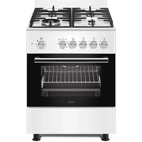 Fogão a Gás Butano-Propano Junex RL 776 W | 60 cm | 4 Bocas | A | Branco