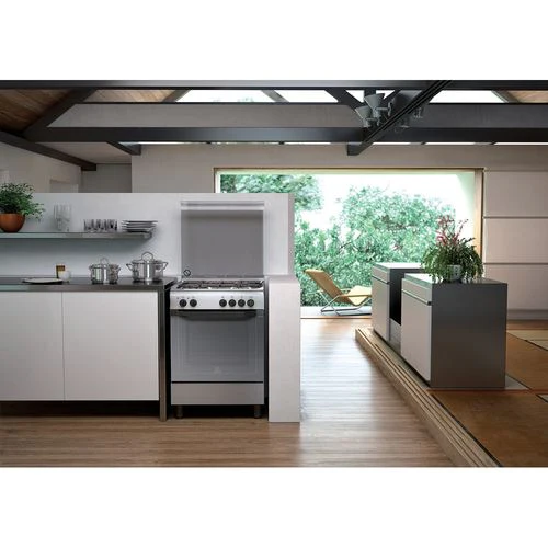 Fogão a Gás Indesit I6TMH2AF(X)/I | 85x60x60 cm | 4 Bocas | A | Aço inoxidável - Image 2