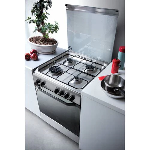 Fogão a Gás Indesit I6TMH2AF(X)/I | 85x60x60 cm | 4 Bocas | A | Aço inoxidável - Image 4