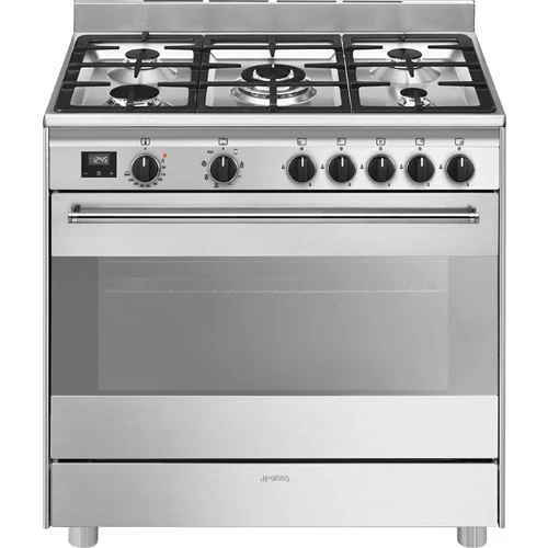 Fogão Smeg Master BG91X2 | 90 cm | 5 Zonas | A | Aço inoxidável