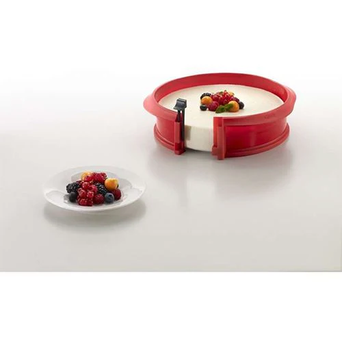 Forma Redonda Desmontável Duo Lékué 23cm - Vermelho - Image 3