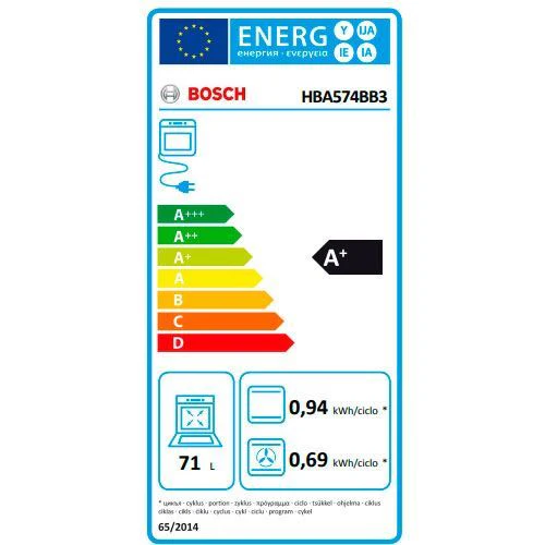 Forno Elétrico Bosch Hba574Bb3 | 59.5 Cm | A+ | Preto - Outlet - Grade A - Image 11