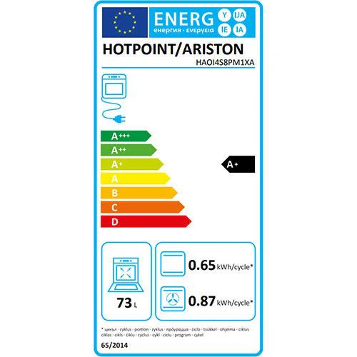 Forno Elétrico Hotpoint HAOI4S8PM1XA | Pirolítico + Hidrolítico | 73 L | 59.5 cm | A+ | Inox - Image 4