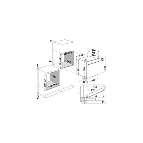 Forno Elétrico Indesit IO 2351H X | Hidrolítico | 71 L | 59.5 cm | A | Aço inoxidável - Image 7