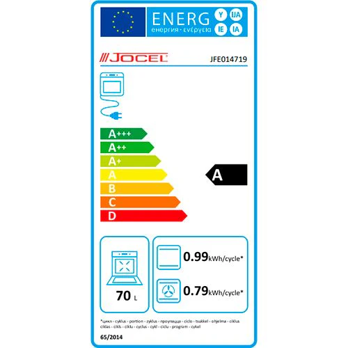 Forno Elétrico Jocel JFE014719 | 70 L | 59.5 cm | A | Aço inoxidável - Image 7