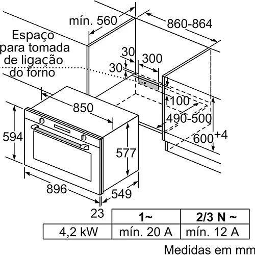Forno Elétrico Encastrável Siemens VB578D0S0 iQ500 | 90x60 cm | A+ | Inox Preto - Image 6