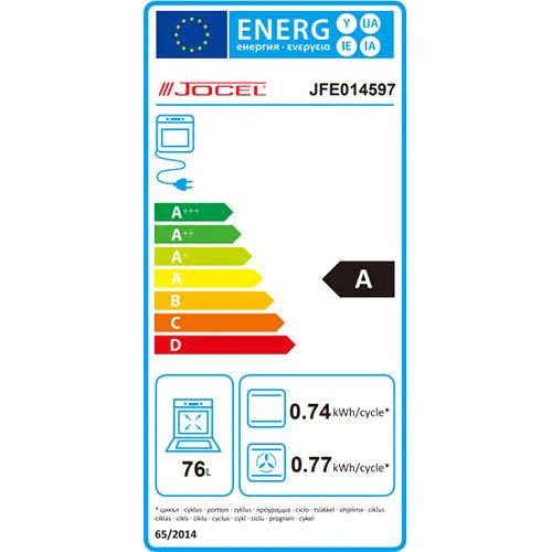 Forno Elétrico Jocel JFE014597 | 76 L | 59.5 cm | A | Aço inoxidável - Image 2