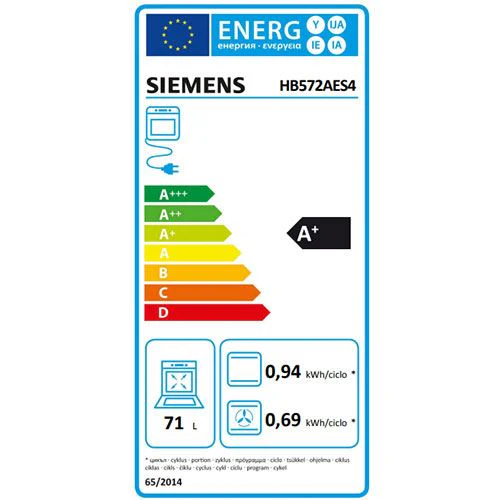 Forno Elétrico Siemens HB572AES4 iQ300 | 71 L | 59.4 cm | A+ | Preto - Image 9