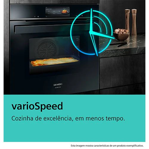 Forno Elétrico Siemens iQ700 HM776GKB1 | Pirolítico | 67 L | 59.4 cm | Preto - Image 10