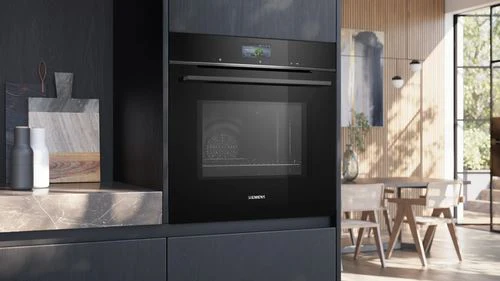 Forno Elétrico Siemens iQ700 HM776GKB1 | Pirolítico | 67 L | 59.4 cm | Preto - Image 5