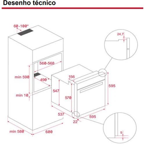 Forno Elétrico Teka HSB 6466 SS | 59.5 cm | A+ | Aço inoxidável - Image 5