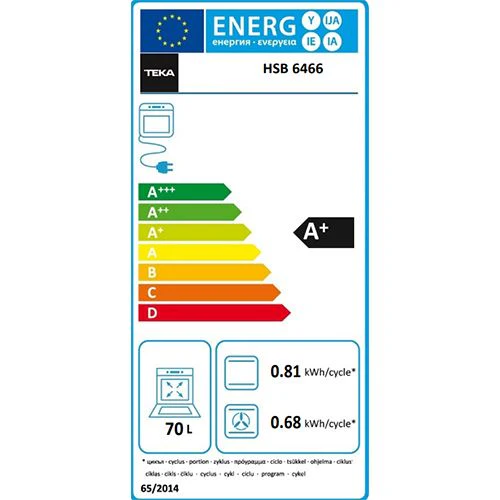 Forno Elétrico Teka HSB 6466 SS | 59.5 cm | A+ | Aço inoxidável - Image 6