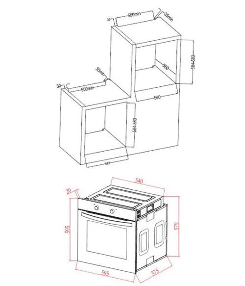 Forno Jocel JFE014665 Inox 72L 60Cm A - Image 2