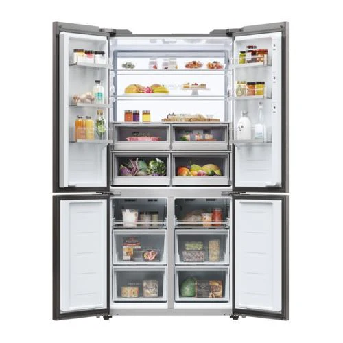 Frigorífico Americano Haier Hcw9919Fsgb | 190X90,5X69,7 Cm | 386 L | F | Preto - Outlet Loja Benfica - Grade B - Image 2
