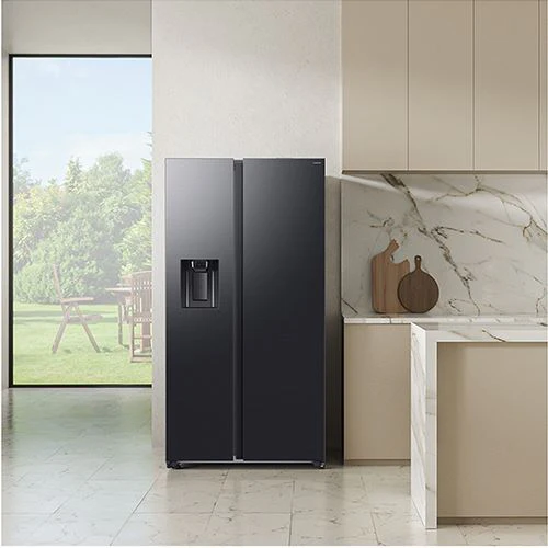 Frigorífico Americano Samsung RS70F64KEFEF | 178.4x91.2x72.6 cm | 640 L | E | Preto - Image 6