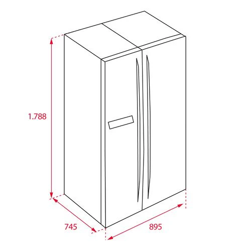 Frigorífico Americano Teka RLF 74910 SS | 178,8x89,5x74,5 cm | 335 L | F | Inox - Image 2