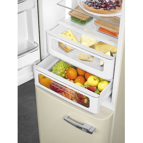 Frigorífico Combinado Smeg FAB32LCR6 Anni 50 | 196.8x60.1x72.8 cm | 331 L | C | Creme - Image 7