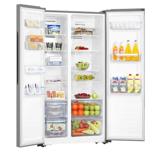 Frigorífico Americano Hisense RS670N4HC2 | 178x91x64,3 cm | 336 L | E | Aço inoxidável - Image 3