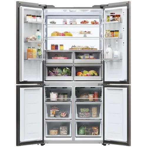 Frigorífico Americano Haier HCW9919ESGB | 190x90.5x69.7 cm | 586 L | E | Preto - Image 2