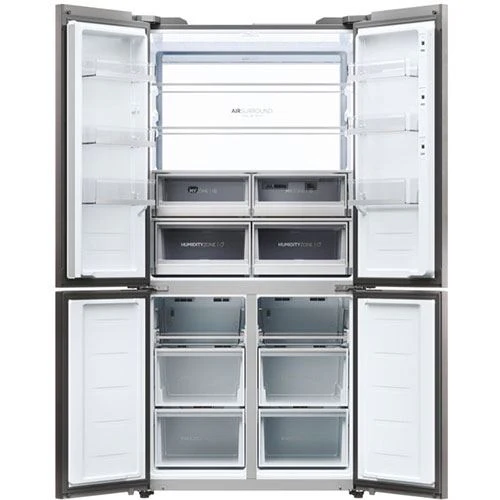 Frigorífico Americano Haier HCW9919ESGB | 190x90.5x69.7 cm | 586 L | E | Preto - Image 3
