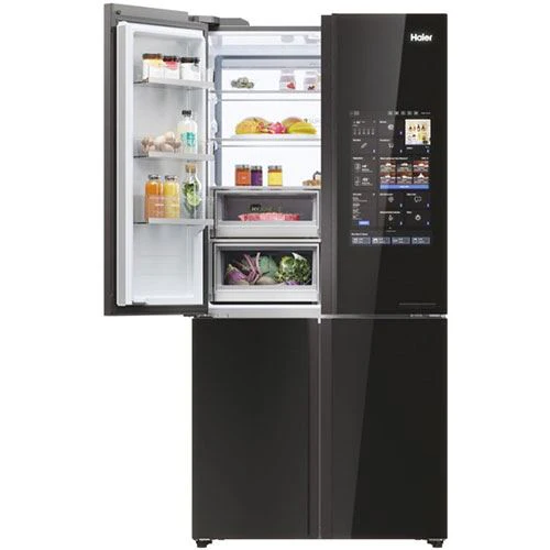 Frigorífico Americano Haier HCW9919ESGB | 190x90.5x69.7 cm | 586 L | E | Preto - Image 4