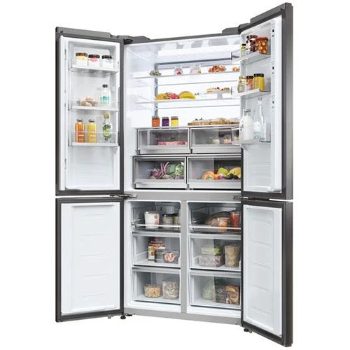 Frigorífico Americano Haier HCW9919ESGB | 190x90.5x69.7 cm | 586 L | E | Preto - Image 7
