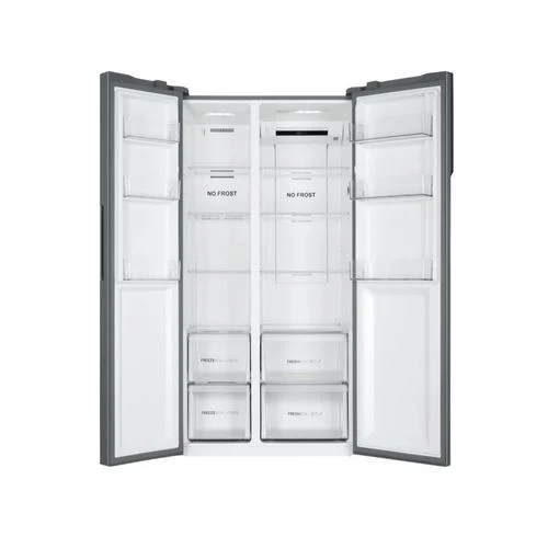 Frigorífico Americano Haier HSR3918ENPG | 177,5x90,8x64,7 cm | 337 L | E | Prateado - Image 2