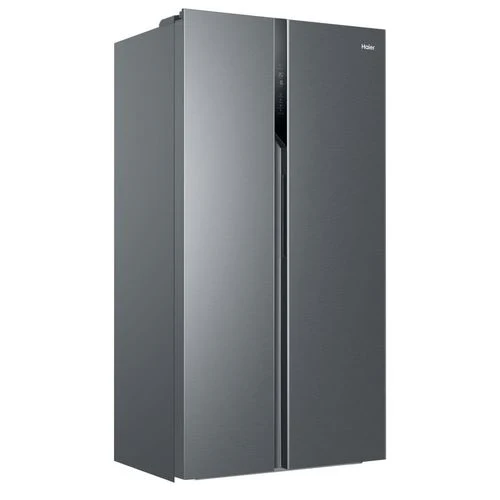 Frigorífico Americano Haier HSR3918ENPG | 177,5x90,8x64,7 cm | 337 L | E | Prateado - Image 3