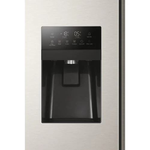 Frigorífico Americano Haier HSR3918FIMP | 177,5x90,8x65,9 cm | 515 L | F | Cinzento - Image 2