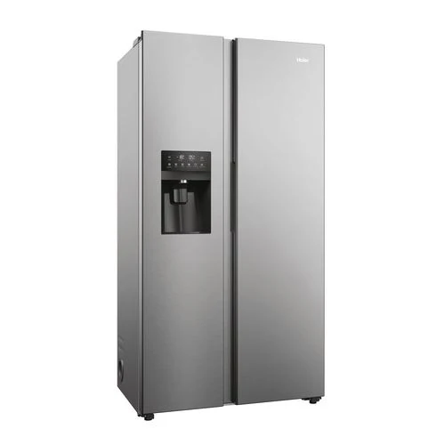 Frigorífico Americano Haier HSR5918DIMP | 177,5x90,8x65,9 cm | 511 L | D | Platina, Aço inoxidável - Image 4