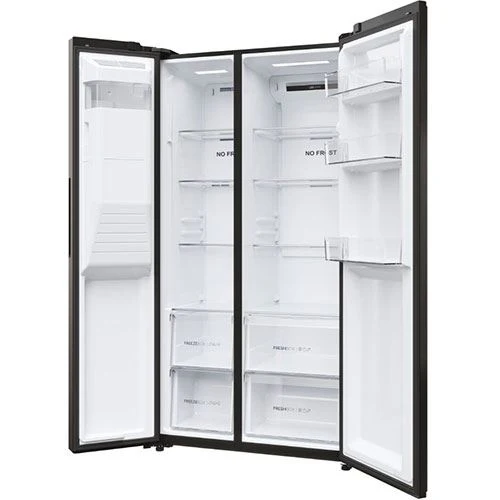 Frigorífico Americano Haier HSR5918DIPB | 177.5x90.8x65.9 cm | 511 L | D | Preto - Image 5