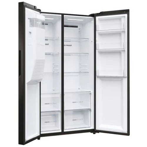 Frigorífico Americano Haier HSR5918DIPB | 177.5x90.8x65.9 cm | 511 L | D | Preto - Image 9