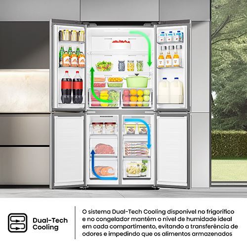 Frigorífico Americano Hisense RQ5P470SEIE | 178,5x79,4x69,8 cm | 483 L | E | Look Inox - Outlet - Grade C - Image 12